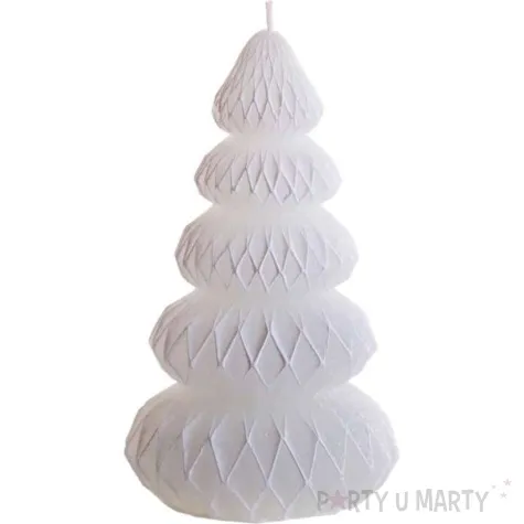 swieca choinka chanel biala bartek candles 105 mm