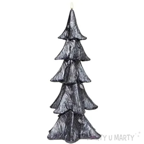 swieca choinka klasyczna czarna adpal 310 150 mm