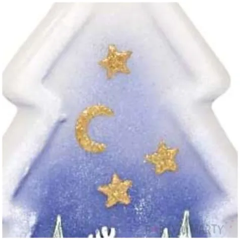 swieca choinka renifer granatowa adpal 170 140 mm