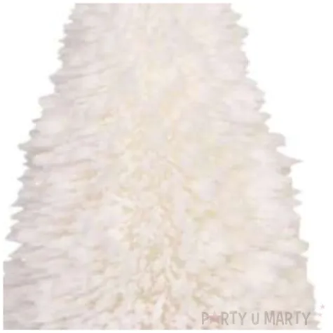 swieca choinka welurowa biala adpal 135 100 mm