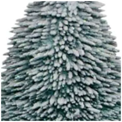 swieca choinka welurowa zielona adpal 105 90 mm