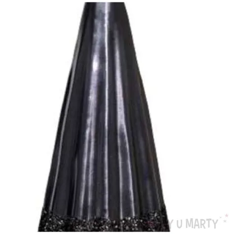 swieca choinka z gwiazda czarna adpal 240 80 mm