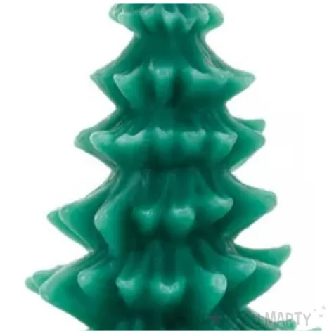 swieca choinka zielony partydeco 100 50 mm