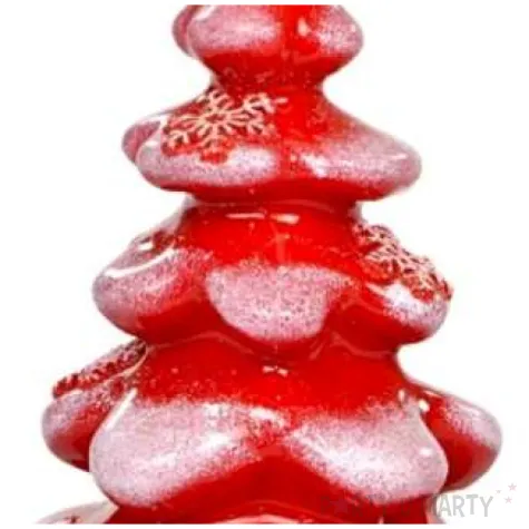 swieca choinka zimowe rekawiczki czerwona adpal 145 103 mm