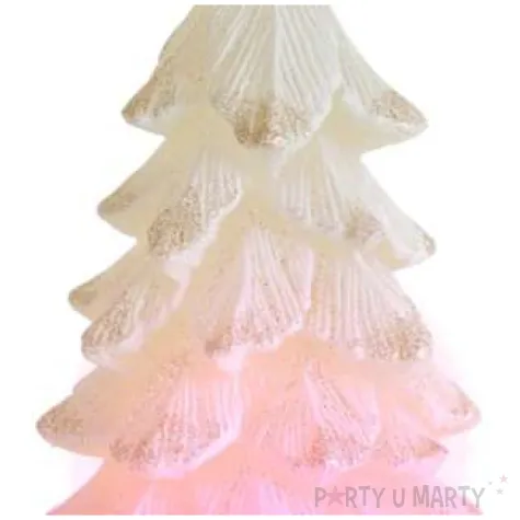 swieca choinka zmieniajaca kolory led ecru bartek candles 110 210 mm