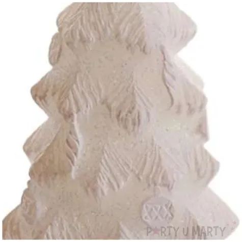 swieca christmas wonders choinka biala bartek candles 70 mm