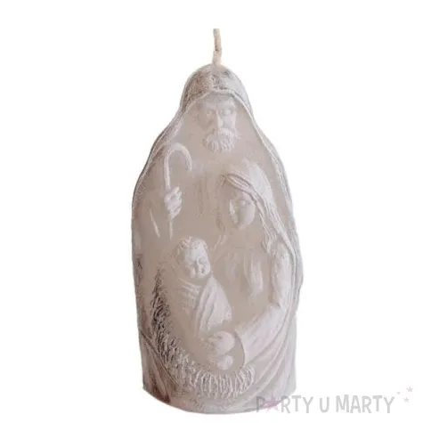 swieca christmas wonders jozef i maryja biala bartek candles 75 mm