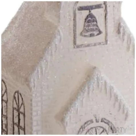 swieca christmas wonders kosciolek bialo szara bartek candles 75 mm