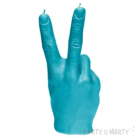 swieca dlon solidarnosc xxl blekitna candellana