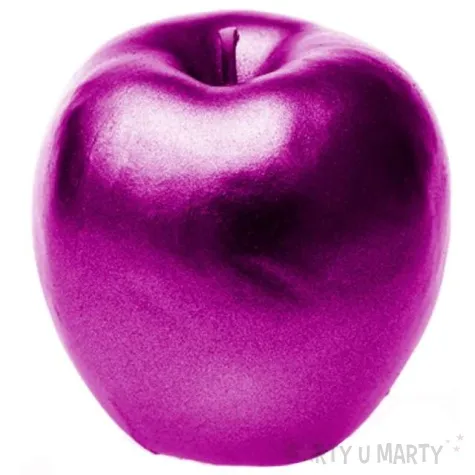 swieca jablko rozowy metalik candellana