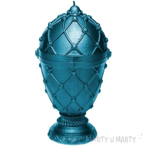 swieca jajo faberge xxl niebieska candellana