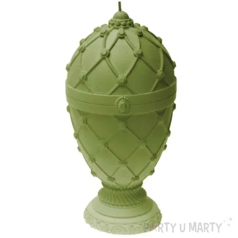 swieca jajo faberge xxl oliwkowa candellana