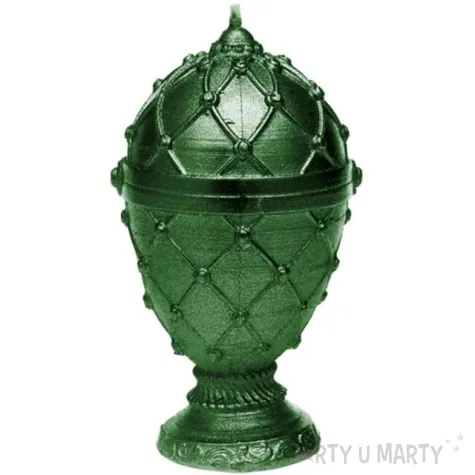 swieca jajo faberge zielona candellana