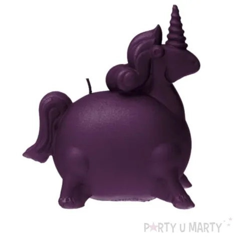 swieca jednorozec fioletowa perlowa candellana