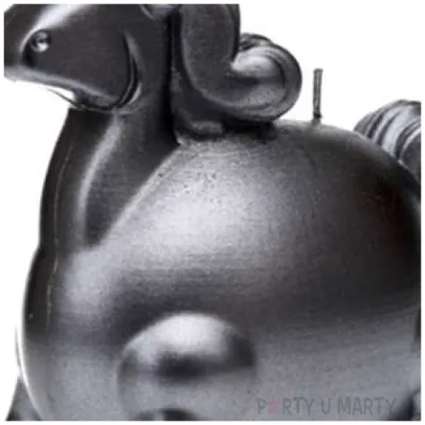 swieca jednorozec stalowy metalik candellana