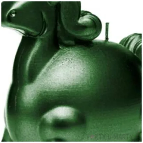 swieca jednorozec zielony metalik candellana