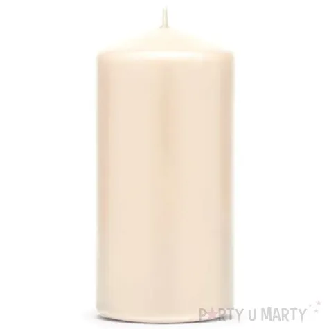 swieca klubowa matowa 120x60 mm kremowa 6 szt