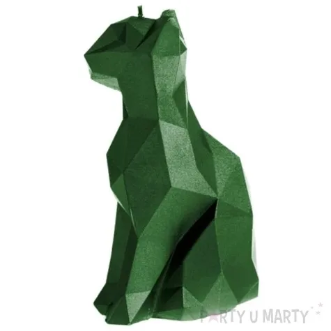 swieca kot zielony metalik candellana