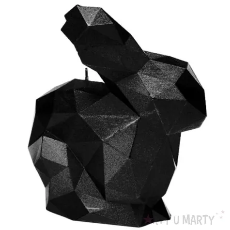 swieca krolik xxl czarny metalik candellana