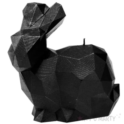 swieca krolik xxl czarny metalik candellana
