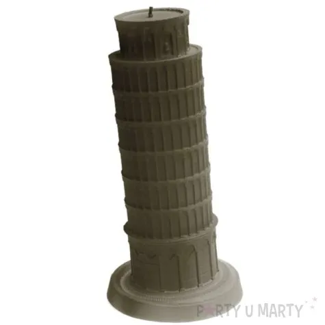 swieca krzywa wieza w pizie bezowa candellana 250 mm