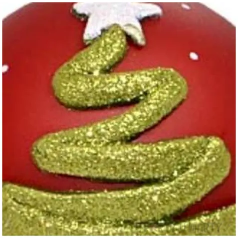 swieca kula choinka magiczna czerwona adpal 100 mm