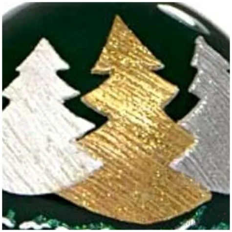 swieca kula choinki zielona adpal 80 mm