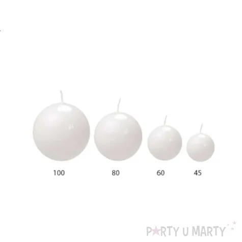 swieca kula fi 60 lakier biala 1 szt