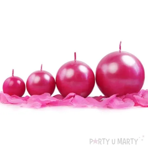 swieca kula fi 60 metalik amarant 1 szt