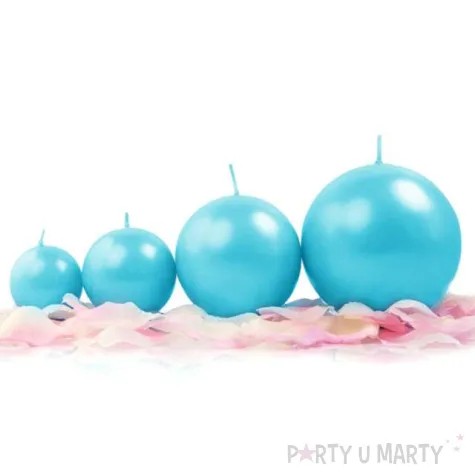 swieca kula fi 60 metalik turkus 1 szt