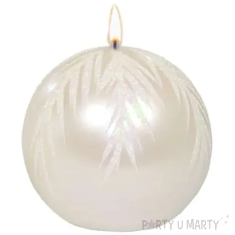 swieca kula galazki swierku perlowa adpal 80 mm