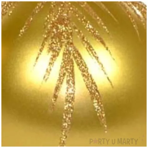 swieca kula galazki swierku zlota adpal 100 mm