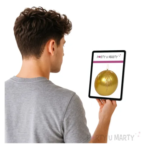 swieca kula galazki swierku zlota adpal 80 mm