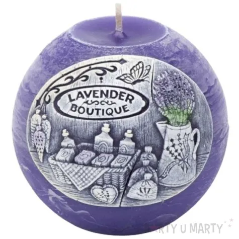 swieca kula lawendowa fi 100 bartek candles