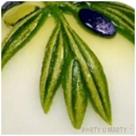 swieca kula mat oliwka biala adpal 80 mm