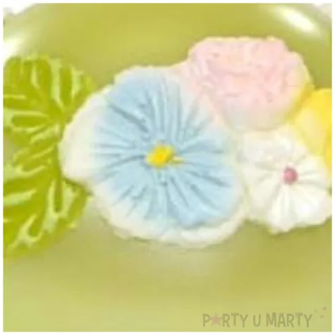 swieca kula mat z kwiatami zielona adpal fi 80mm