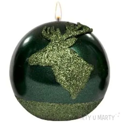 swieca kula renifer zielona adpal 100 mm