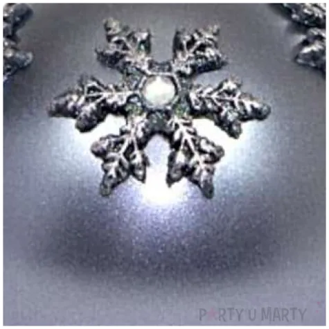 swieca kula sniezki srebrna adpal 100 mm