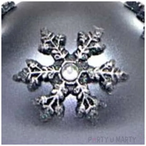 swieca kula sniezki srebrna adpal 80 mm