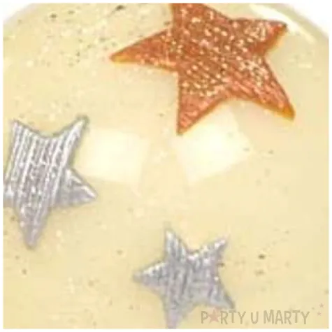 swieca kula trzy gwiazdki kremowa adpal 80 mm