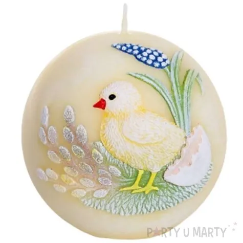 swieca kula z kurczakiem fi 80 zolta bartek candles