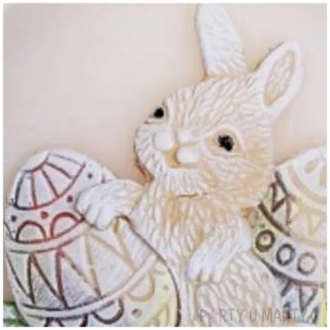 swieca kula z zajaczkiem fi 80 kosc sloniowa bartek candles