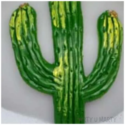 swieca kula zielony kaktus szara adpal 100 mm