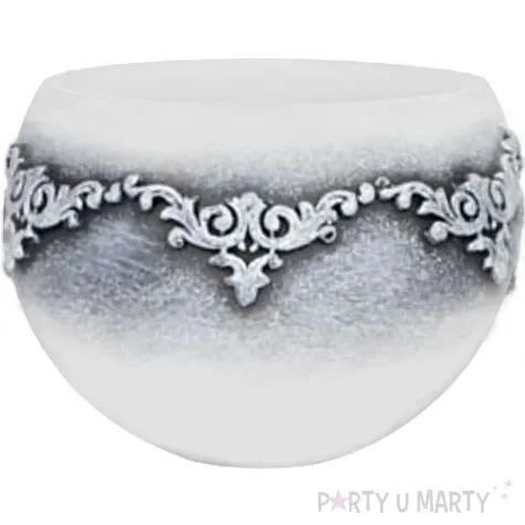 swieca lampion kula marmur szara adpal 120 mm