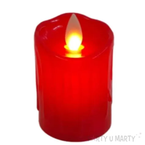 swieca led classic czerwona 7 7 4 5 cm