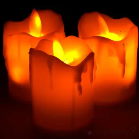 swieca led classic czerwona 7 7 4 5 cm