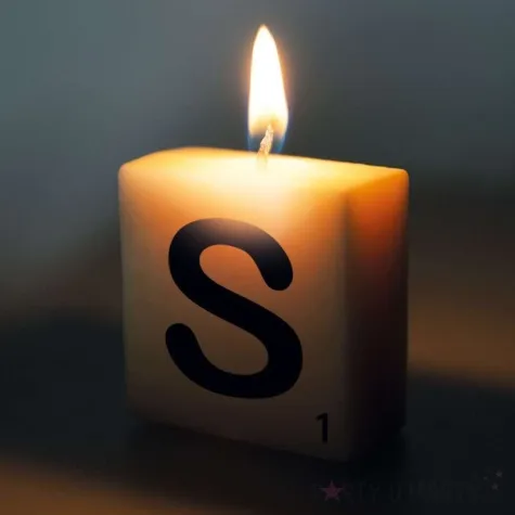 swieca literki i znaki litera s bialy pd party 40x20 mm