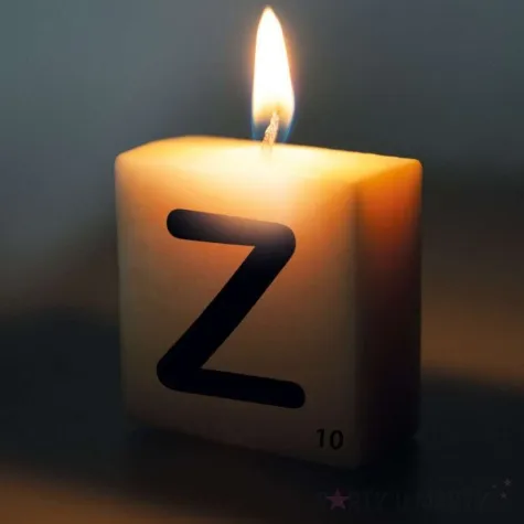 swieca literki i znaki litera z bialy pd party 40x20 mm