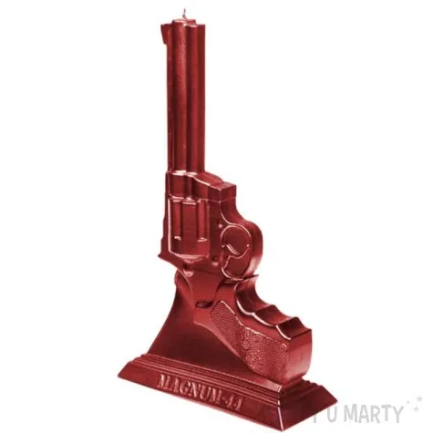 swieca magnum 44 czerwony metalik candellana