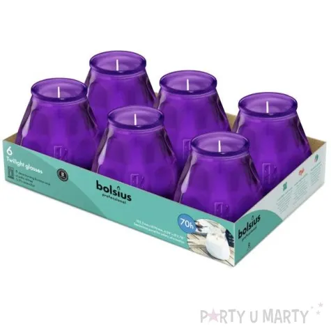 swieca ogrodowa twilight fioletowa bolsius 104 96 mm 70h